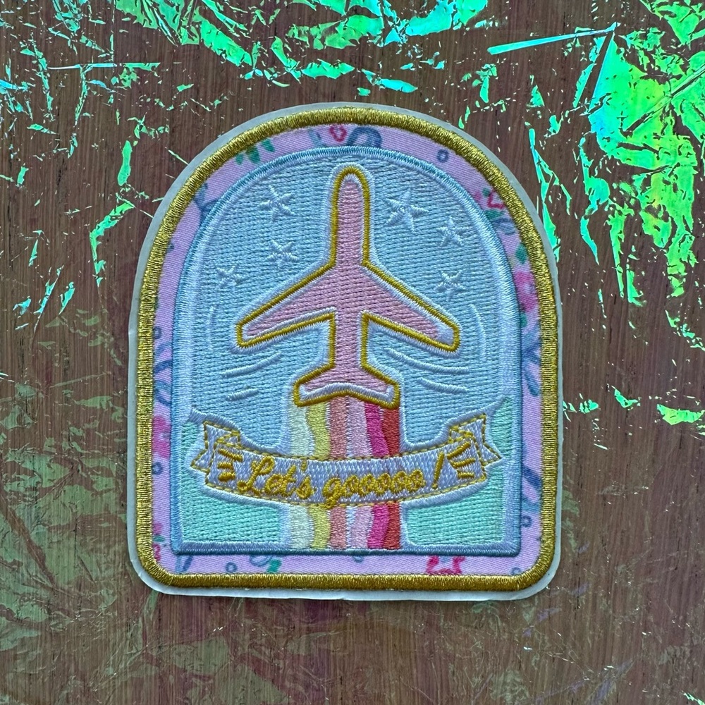 🆕 Stoney Clover Lane x LoveShackFancy “Let’s Go” Plane Large Embroidered Patch